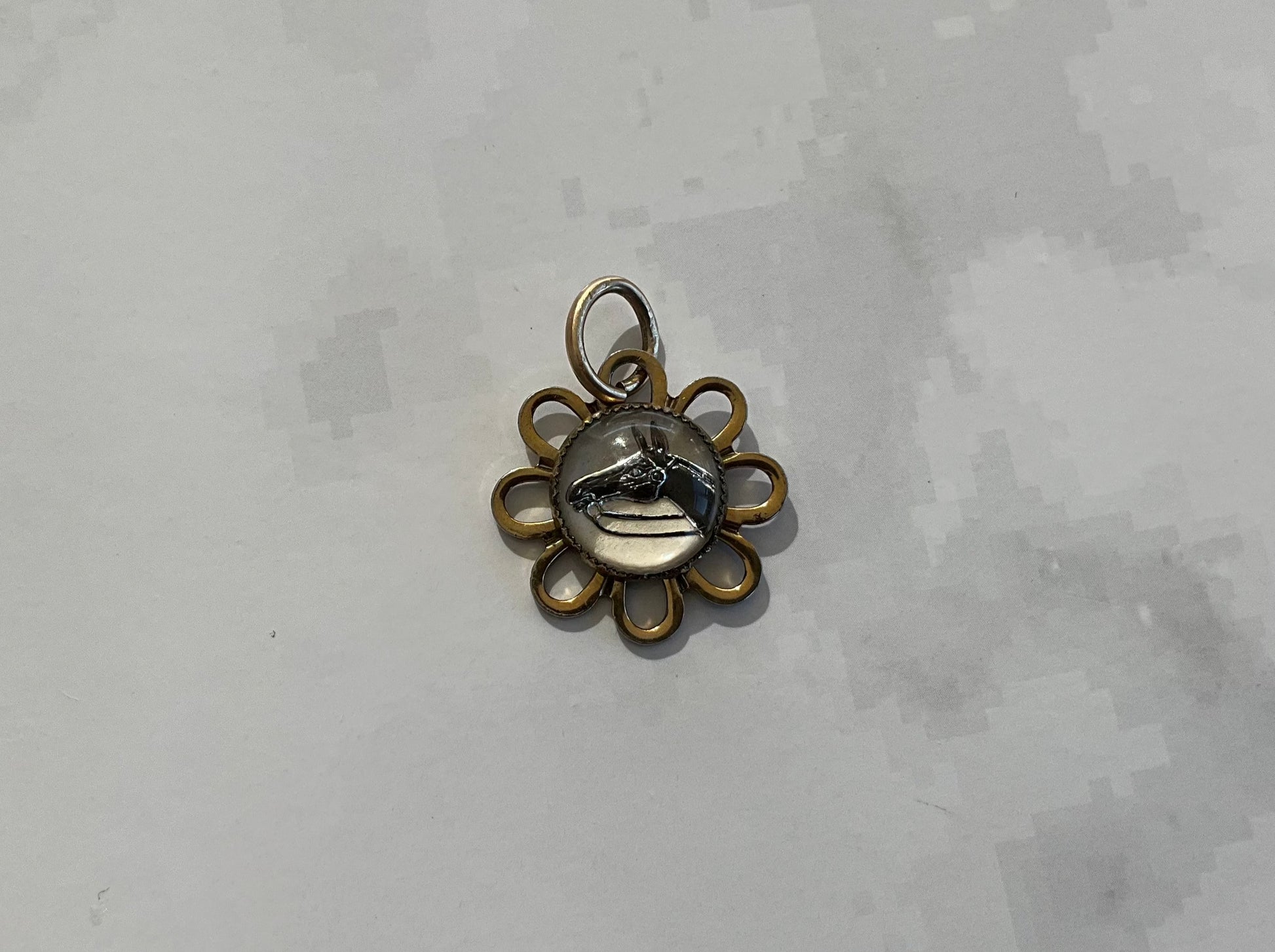 vintage horse head charm